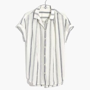 Madewell Central Shirt in Parkman Stripe - size S